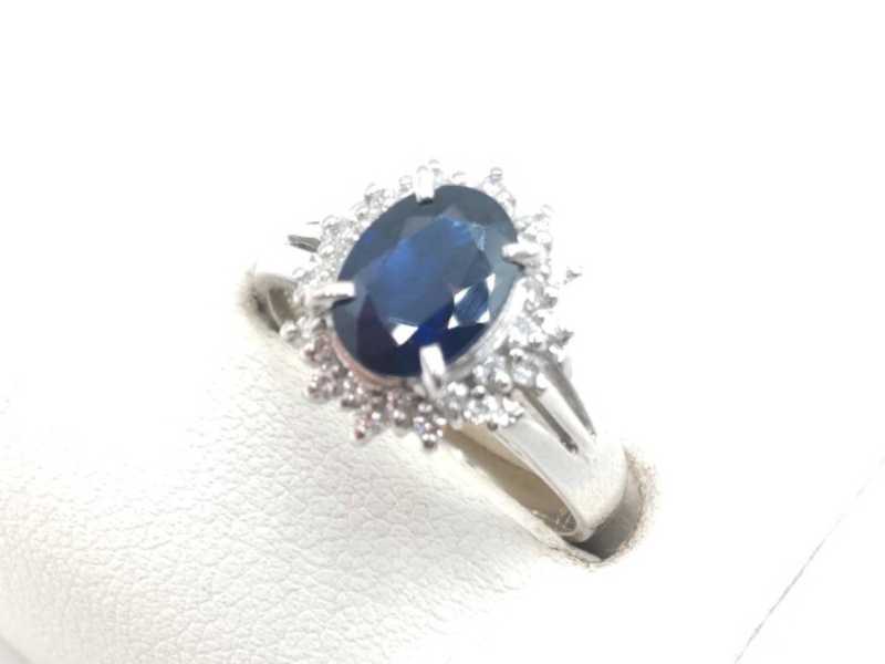 宝石買取 リング Pt900 サファイア 